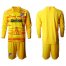 Atletico Madrid Blank Yellow Goalkeeper Long Sleeves Soccer Club Jersey