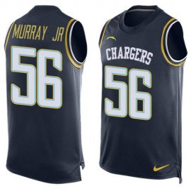 Nike Los Angeles Chargers #56 Kenneth Murray Jr Navy Blue Team Color Mens Stitched NFL Limited Tank Top Jersey