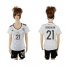 Womens Germany #21 Gundogan White Home Soccer Country Jersey