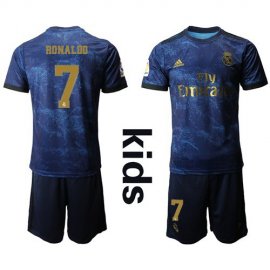 Real Madrid #7 Ronaldo Away Kid Soccer Club Jersey