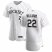Colorado Rockies #22 Sam Hilliard Mens Nike White Home 2020 Authentic Player MLB Jersey