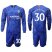 Chelsea #30 David Luiz Home Long Sleeves Soccer Club Jersey