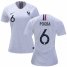 Womens France #6 Pogba Away Soccer Country Jersey