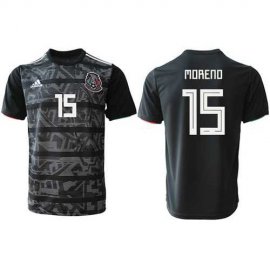 Mexico #15 Moreno Black Soccer Country Jersey