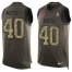 Nike Tampa Bay Buccaneers #40 Mike Alstott Green Mens Stitched NFL Limited Salute To Service Tank Top Jersey