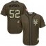 New York Mets #52 Yoenis Cespedes Green Salute to Service Stitched Youth MLB Jersey