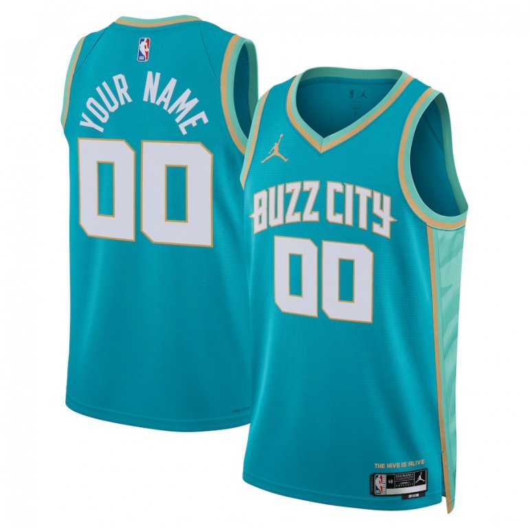 Charlotte Hornets Jordan Brand Unisex 2023/24 Custom Swingman Jersey – Teal – City Edition Charlotte Hornets Jordan Brand Unisex 2023/24 Custom Swingman Jersey – Teal – City Edition