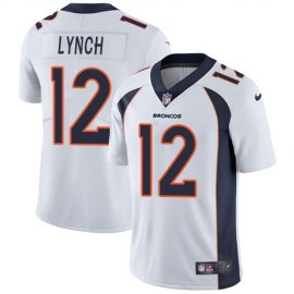 Nike Denver Broncos #12 Paxton Lynch White Mens Stitched NFL Vapor Untouchable Limited Jersey