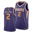 Nike Phoenix Suns #2 Langston Galloway Mens 2021 NBA Finals Bound Swingman Icon Edition Jersey Purple Mens