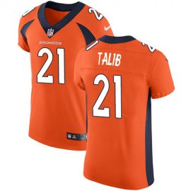 Nike Denver Broncos #21 Aqib Talib Orange Team Color Mens Stitched NFL Vapor Untouchable Elite Jersey