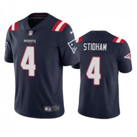New England New England Patriots #4 Jarrett Stidham Mens Nike Navy 2020 Vapor Limited Jersey