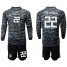 Germany #22 Ter Stegen Black Goalkeeper Long Sleeves Soccer Country Jersey