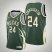 Nike Milwaukee Bucks #24 Pat Connaughton 2021 NBA Finals Champions Swingman Earned Edition Jersey Green Mens