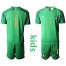 Italy #1 Buffon Green Goalkeeper Kid Soccer Country Jersey