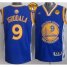 Warriors #9 Andre Iguodala Blue The Finals Patch Stitched Revolution 30 NBA Jersey