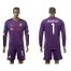 Dortmund #1 Weidenfeller Purple Long Sleeves Goalkeeper Soccer Club Jersey