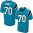 Nike Carolina Panthers #70 Trai Turner Blue Alternate Mens Stitched NFL Elite Jersey