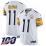 Nike Pittsburgh Steelers #11 Chase Claypool White Mens Stitched NFL 100th Season Vapor Untouchable Limited Jersey