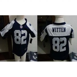 Toddler Nike Dallas Cowboys #82 Jason Witten Navy Blue Thanksgiving Stitched NFL Elite Jersey