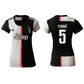 Womens Juventus #5 Pjanic Home Soccer Club Jersey