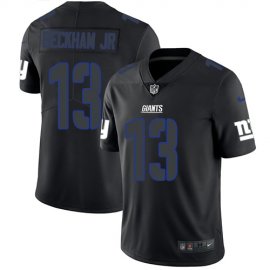 Nike New York Giants #13 Odell Beckham Jr Black Mens Stitched NFL Limited Rush Impact Jersey