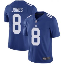 Nike New York Giants #8 Daniel Jones Royal Blue Team Color Mens Stitched NFL Vapor Untouchable Limited Jersey