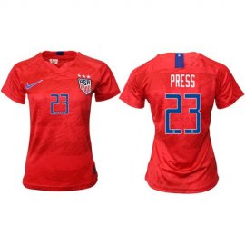 Womens USA #23 Press Away Soccer Country Jersey