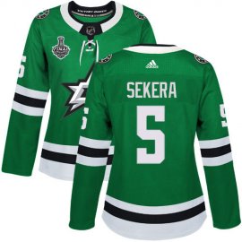 Adidas Dallas Stars #5 Andrej Sekera Green Home Authentic Womens 2020 Stanley Cup Final Stitched NHL Jersey
