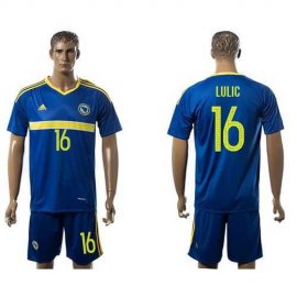 Bosnia Herzegovina #16 Lulic Home Soccer Country Jersey