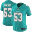 Nike Miami Dolphins #53 Kyle Van Noy Aqua Green Team Color Womens Stitched NFL Vapor Untouchable Limited Jersey