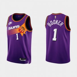 Phoenix Phoenix Suns #1 Devin Booker Purple Mens Nike NBA 2022-23 Classic Edition Jersey Mens
