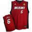 Miami Heat 6 LeBron James Red Revolution 30 Swingman NBA Jerseys With 2013 Finals Patch Cheap