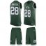 Nike New York Jets #28 Curtis Martin Green Team Color Mens Stitched NFL Limited Tank Top Suit Jersey