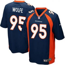 Nike Denver Broncos #95 Derek Wolfe Blue Alternate Youth Stitched NFL New Elite Jersey