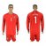 Brazil #1 Alisson Red Goalkeeper Long Sleeves Soccer Country Jersey
