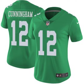 Nike Philadelphia Eagles #12 Randall Cunningham Green Womens Stitched NFL Limited Rush Jersey
