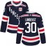 Adidas New York Rangers #30 Henrik Lundqvist Navy Blue Authentic 2018 Winter Classic Womens Stitched NHL Jersey