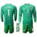 Belgium #1 Courtois Green Goalkeeper Long Sleeves Kid Soccer Country Jersey
