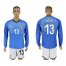 Italy #13 Astori Blue Home Long Sleeves Soccer Country Jersey