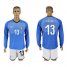 Italy #13 Astori Blue Home Long Sleeves Soccer Country Jersey