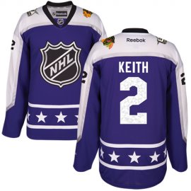 Chicago Blackhawks #2 Duncan Keith Purple 2017 All-Star Central Division Womens Stitched NHL Jersey