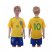 Brazil #10 Pele Home Kid Soccer Country Jersey