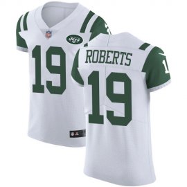 Nike New York Jets #19 Andre Roberts White Mens Stitched NFL Vapor Untouchable Elite Jersey
