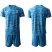 Spain Blank Blue Goalkeeper Soccer Country Jersey