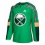 Adidas Buffalo Sabres Blank adidas Green St. Patricks Day Authentic Practice Stitched NHL Jersey