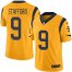 Los Angeles Rams #9 Matthew Stafford Gold Mens Stitched NFL Limited Rush Jersey