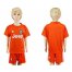 Juventus Blank Orange Goalkeeper Kid Soccer Club Jersey