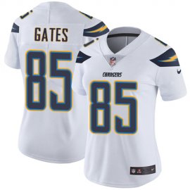 Nike Los Angeles Chargers #85 Antonio Gates White Womens Stitched NFL Vapor Untouchable Limited Jersey
