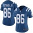 Nike Indianapolis Colts #86 Michael Pittman Jr. Royal Blue Womens Stitched NFL Limited Rush Jersey