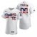 Los Angeles Dodgers Custom Mens Nike White Fluttering USA Flag Limited Edition Authentic MLB Jersey